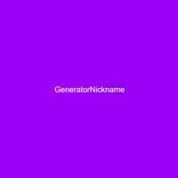 Generator Nickname