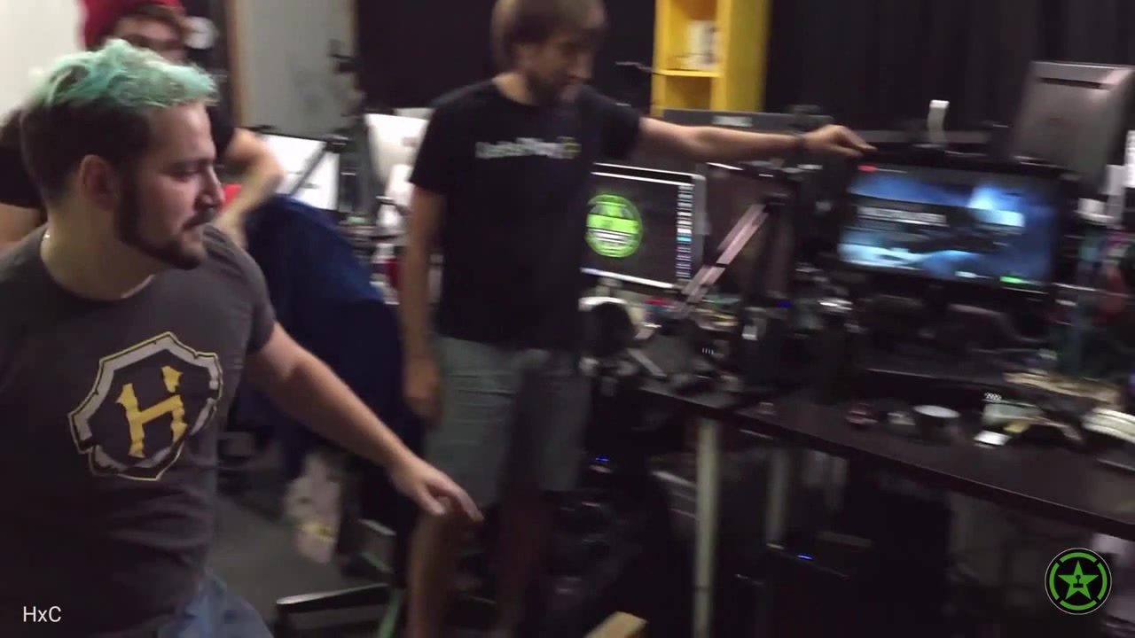 AH Jeremy Axe Kicks Gavin's Desk! Coub