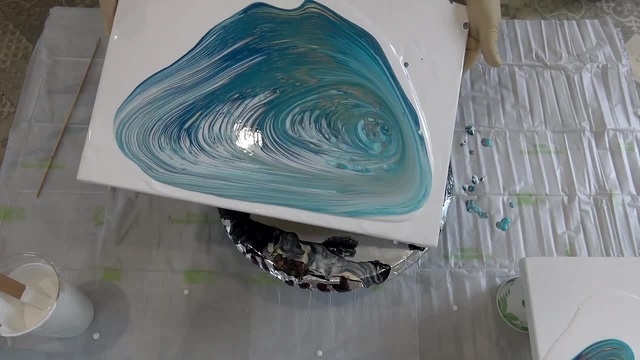 (982) Fluid Art with TWO CANVASES ~ Acrylic Pouring Split Cup ~ Art ...