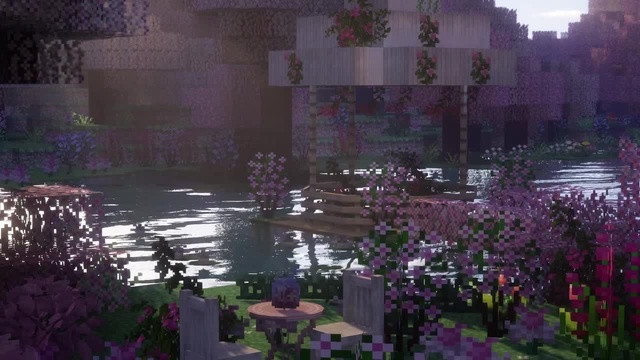 Relaxing Minecraft Ambience | Pink Cherry Blossom Grove | 10 min ...