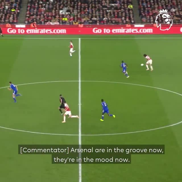 Arsenal Beautiful Combination Vs Leicester City - Coub