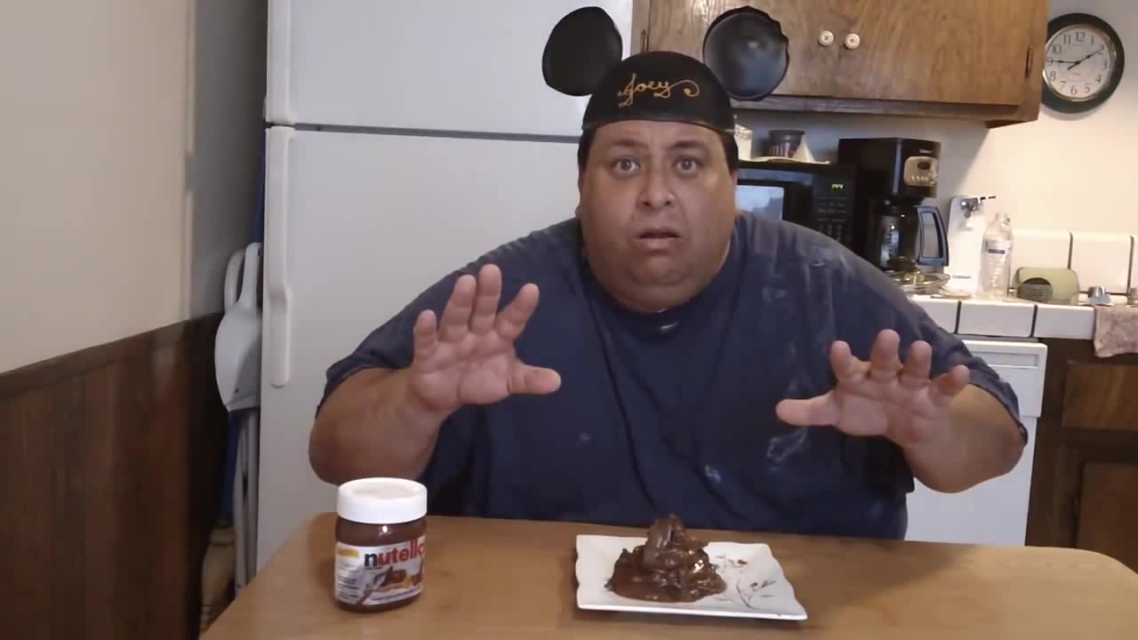 The Nutella Food Challenge..Hands Free! Joeys World Tour Coub The