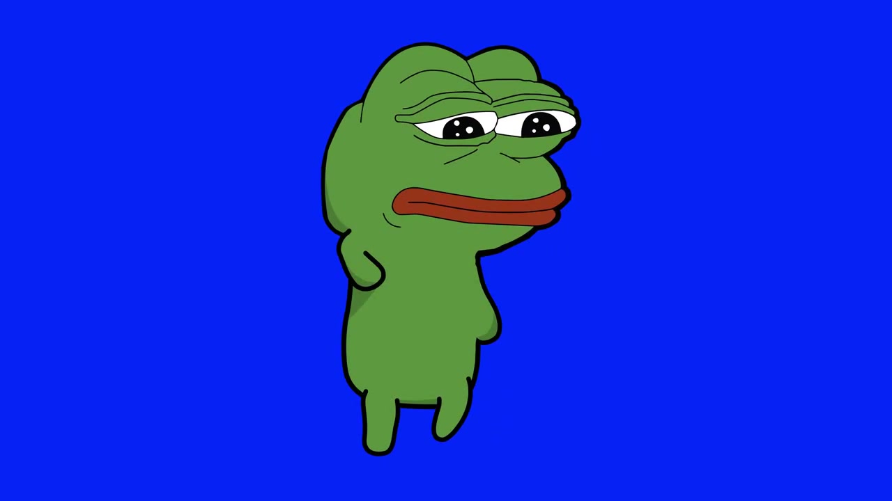 Dancing Pepe HD Remake (Blue-screen / Chroma key) - Coub