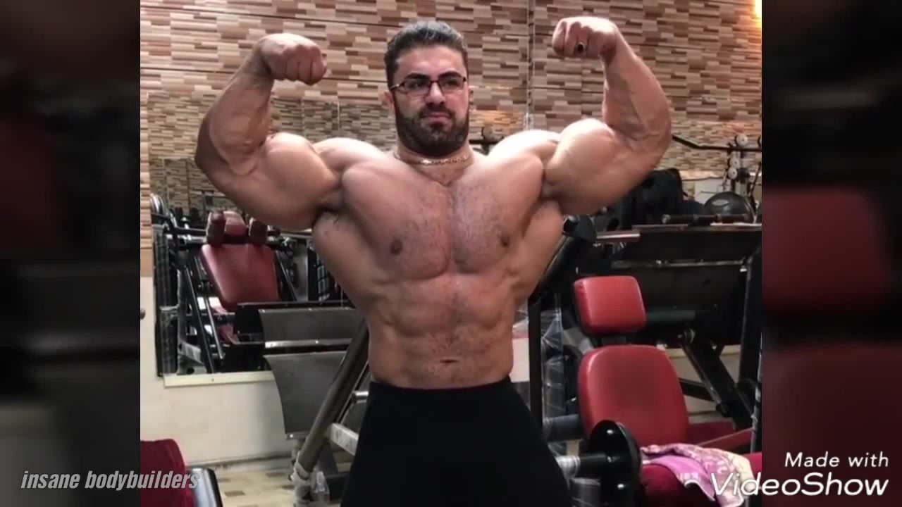 behrooz tabani | Huge Mass Bodybuilder | flexing | workout - Coub