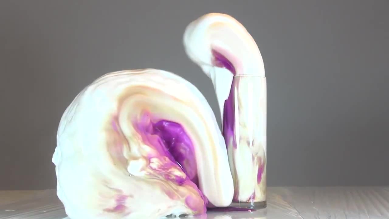 Elephant Toothpaste. Potassium permanganate + Hydrogen peroxide = Foamy