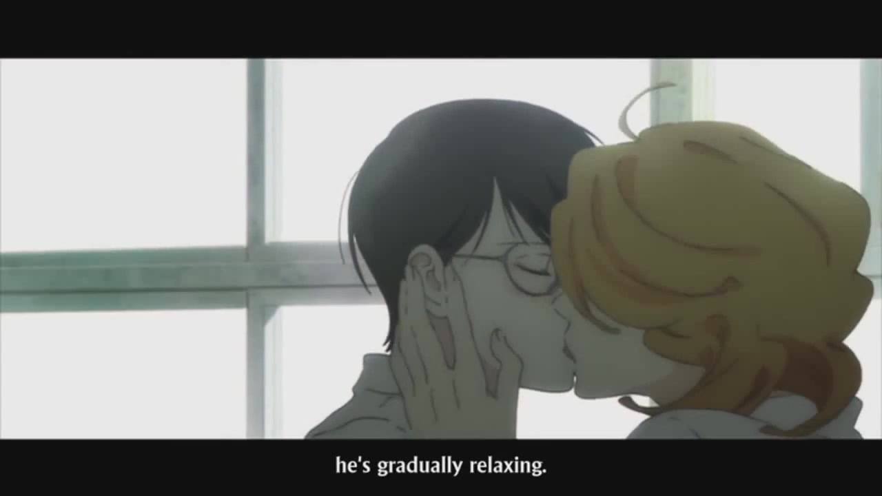 Doukyuusei cute kissing scene - Coub