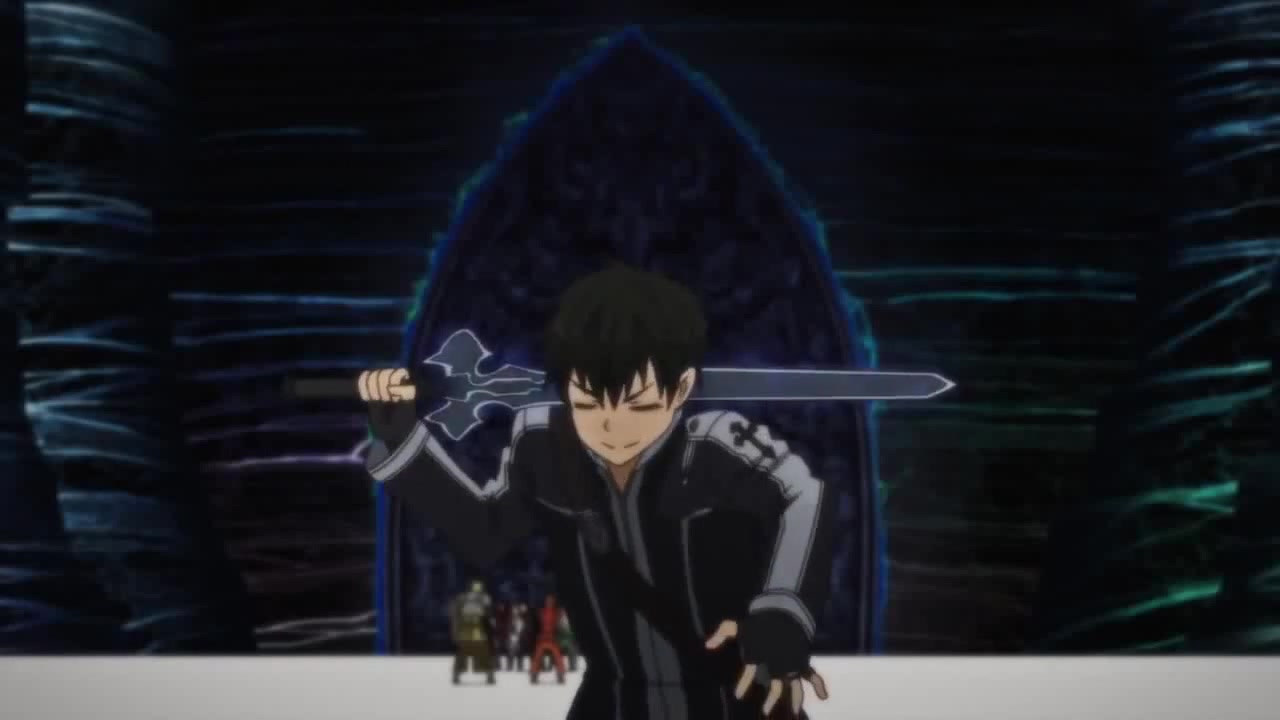 Kirito cutting magic (Sword Art Online II) on Make a GIF