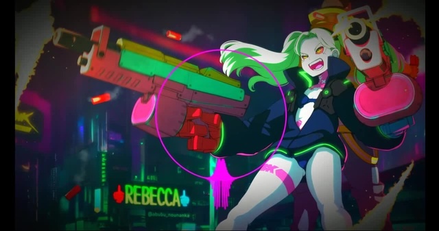 Colodraws on X: cyberpunk meme but with rebecca