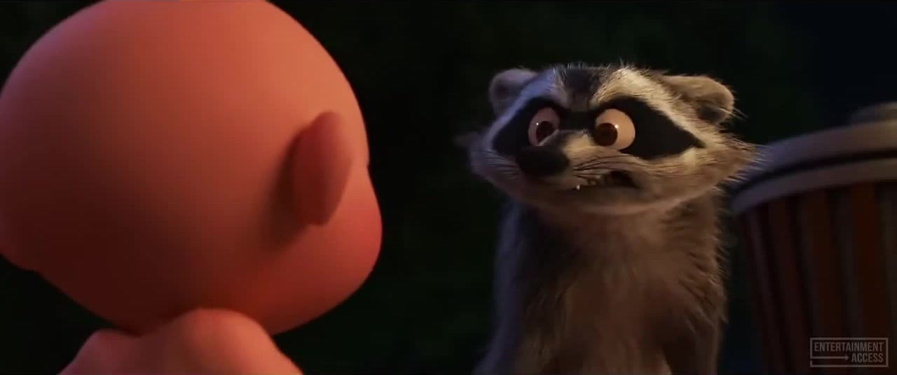 INCREDIBLES 2 - Baby Jack Jack vs Raccoon Fight Scene - Coub