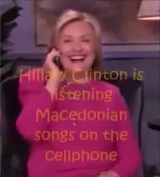 Hillary Clinton is listening Macedonian songs on the cellphone - Coub ...