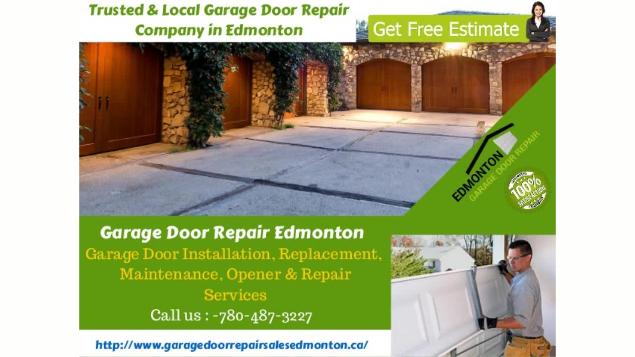 Garage Door Repair Edmonton, Replacement, Opener Maintenance and