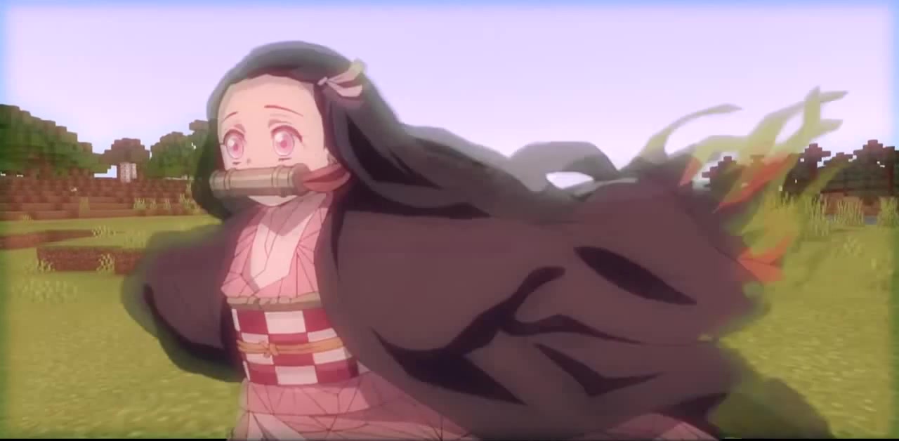 Nezuko stepping on bread - Coub