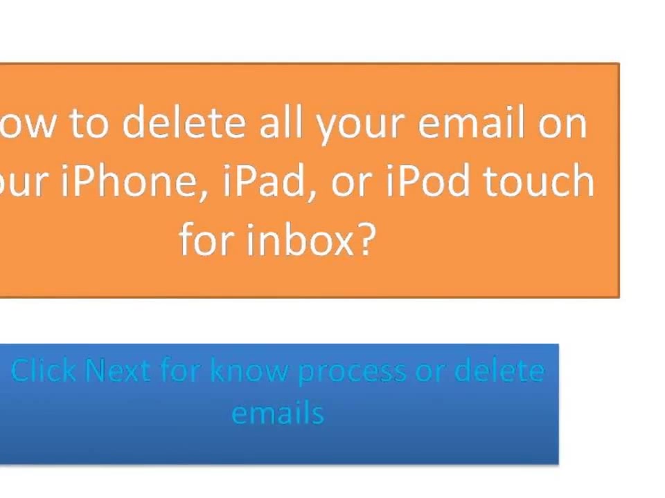 How to delete all your email on your iphone ipad or ipod touch for
