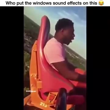 Man passes out on roller coaster with sound effects Coub