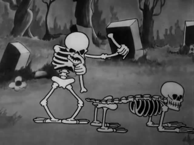 Silly Symphonies - The Skeleton Dance - Coub