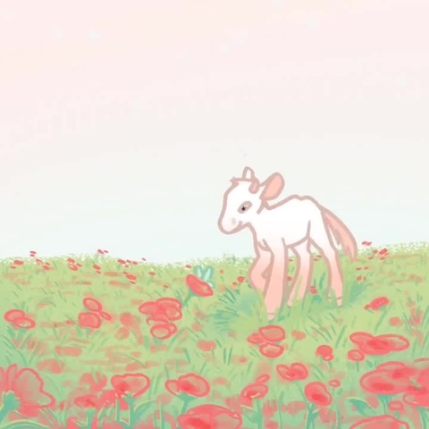 fluffy strawberry cow | Poster