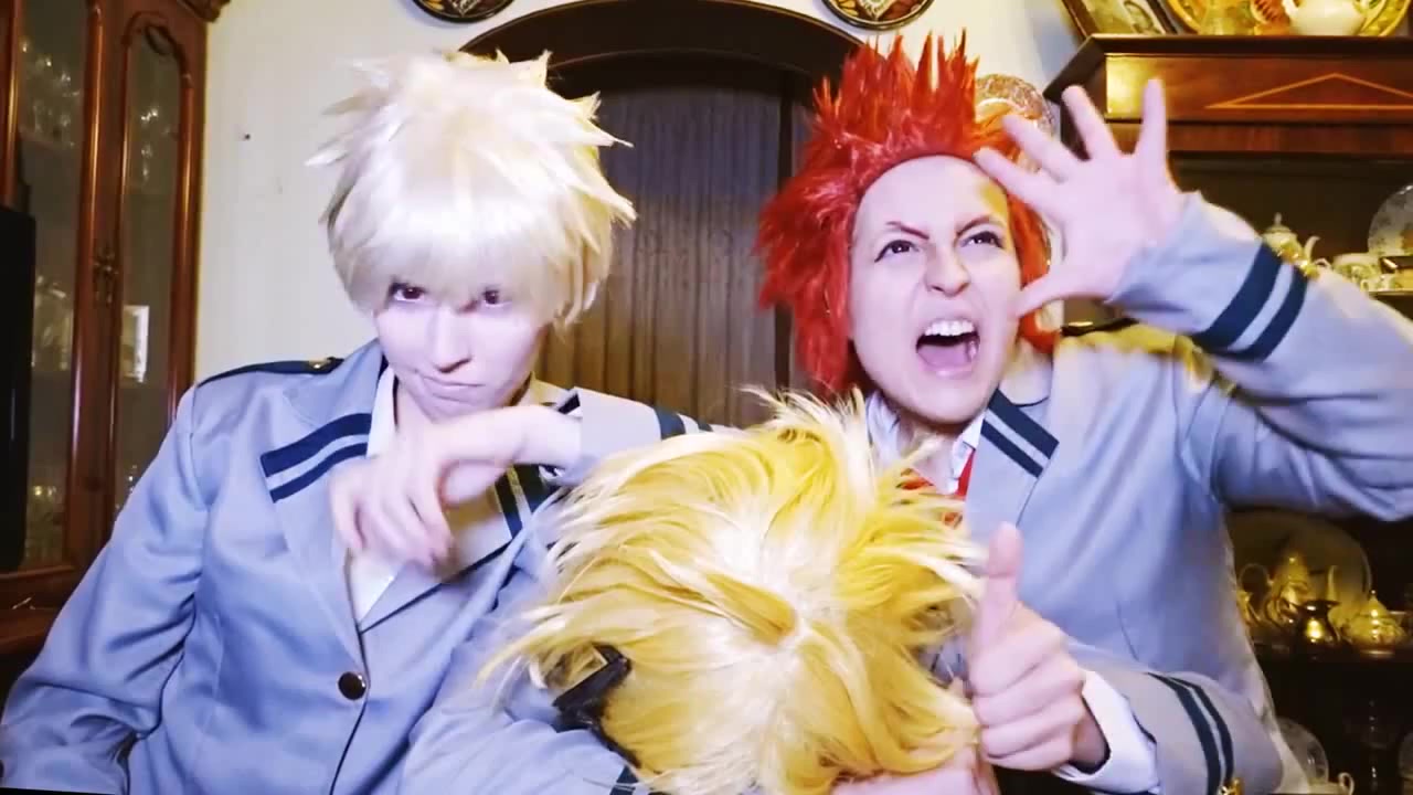 Boku no Hero Academia Cosplay Bakugou Kaminari Kirishima