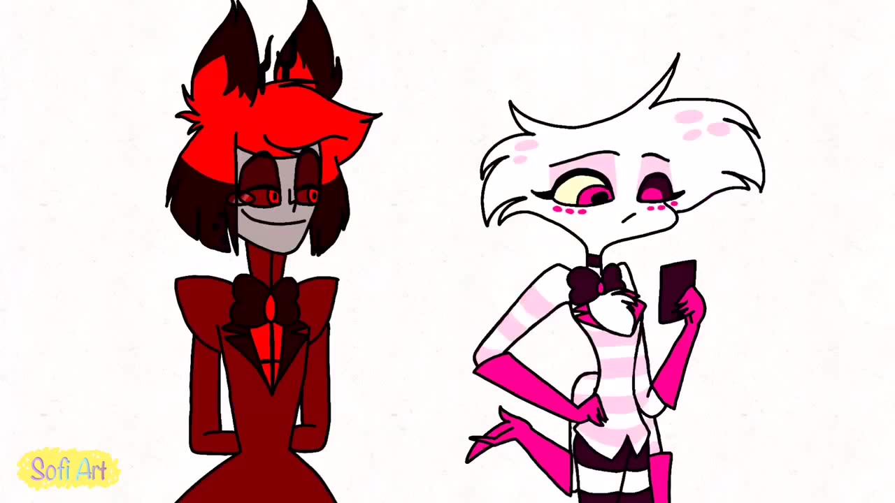 Angel scares Alastor - Hunicast animation - Hazbin Hotel (13+) - Coub