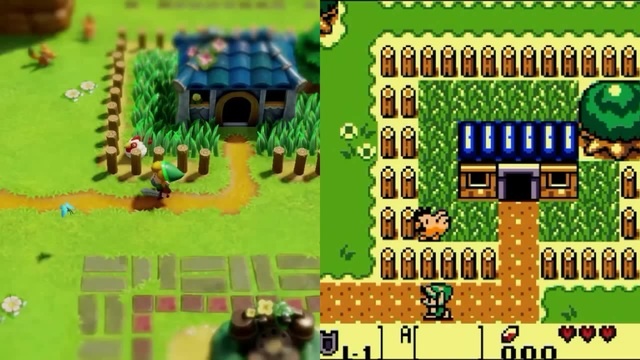 The Legend of Zelda: Link's Awakening, GB vs GBC vs SGB vs Switch