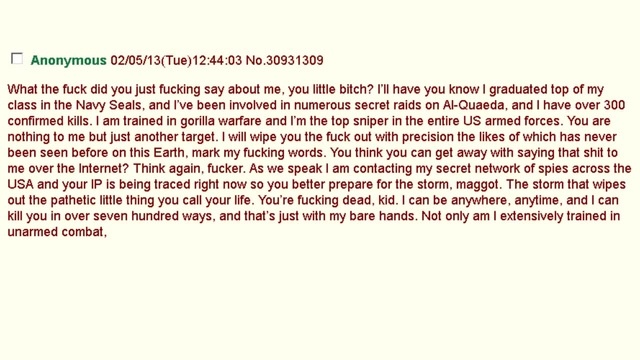 Navy Seal Copypasta 