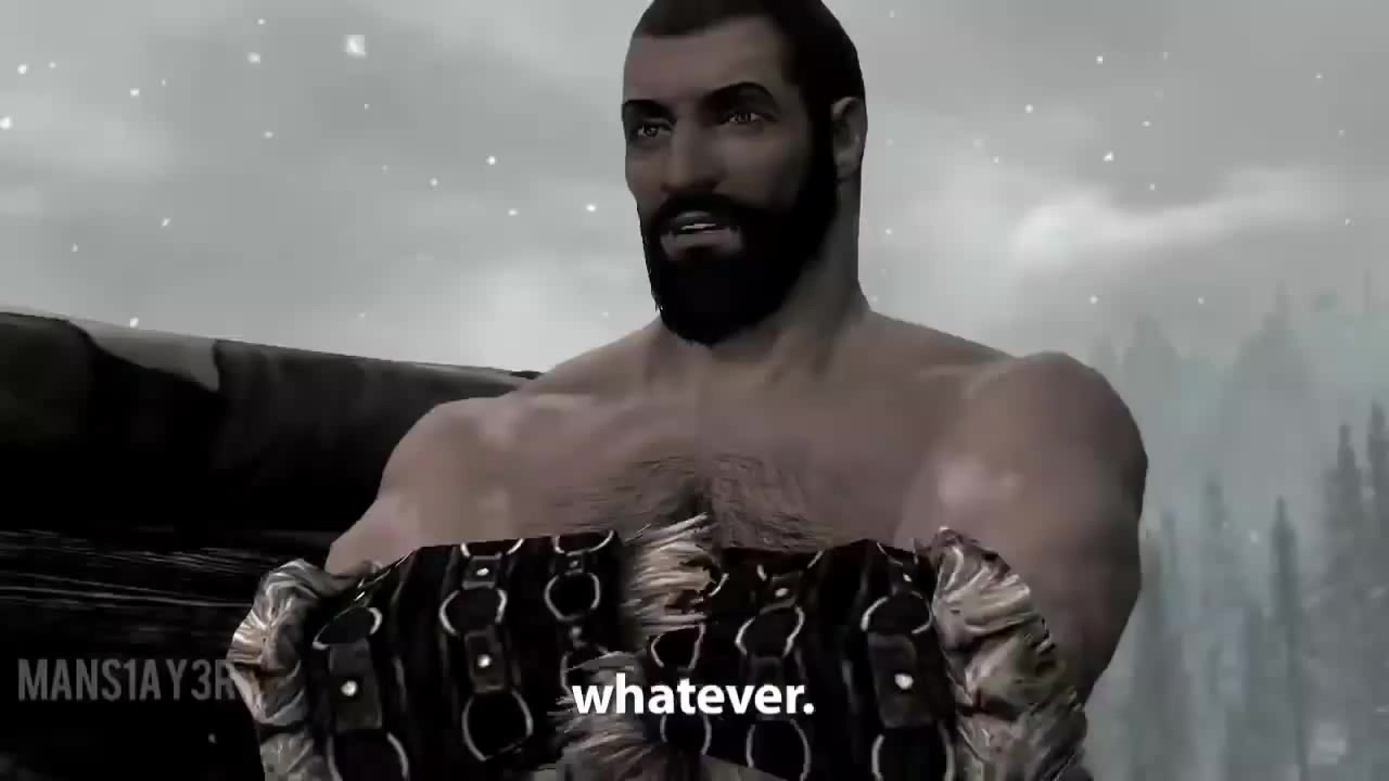 Manly men in skyrim - Coub