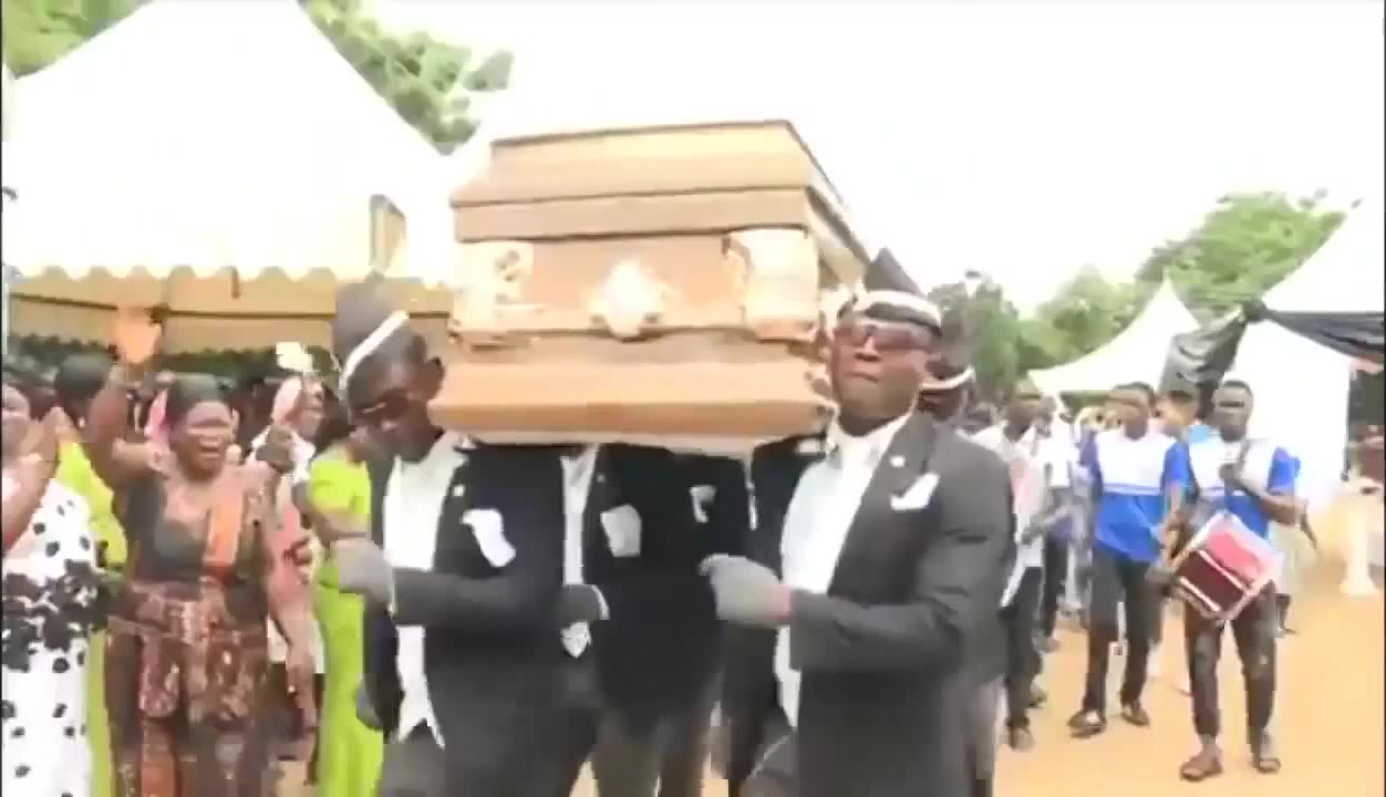 Ghanian funeral dancers teach the phrase 'take centre stage' - YouTube