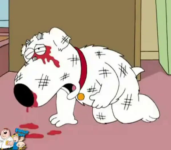 Family Guy Stewie Beats up Brian Coub