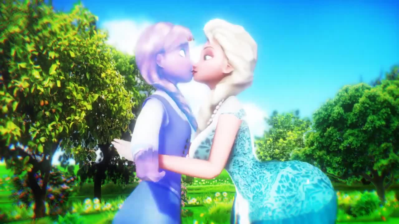 Frozen & Inflated - Elsa puffkisses Anna like a balloon ! - Coub