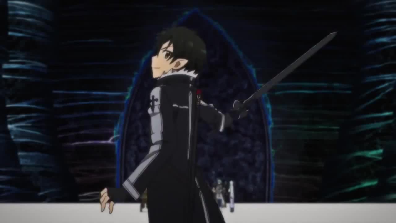 Kirito cutting magic (Sword Art Online II) on Make a GIF