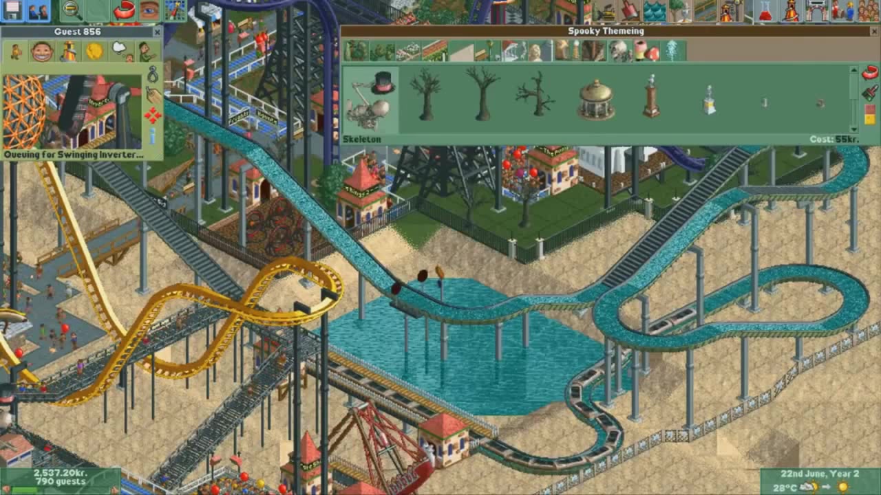 Vinesauce] Joel - Destroying Rollercoaster Tycoon: Multiplayer Mod Disaster  - Coub