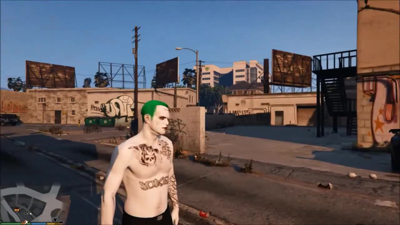 Joker (Suicide Squad) GTA V PC Mod - Coub