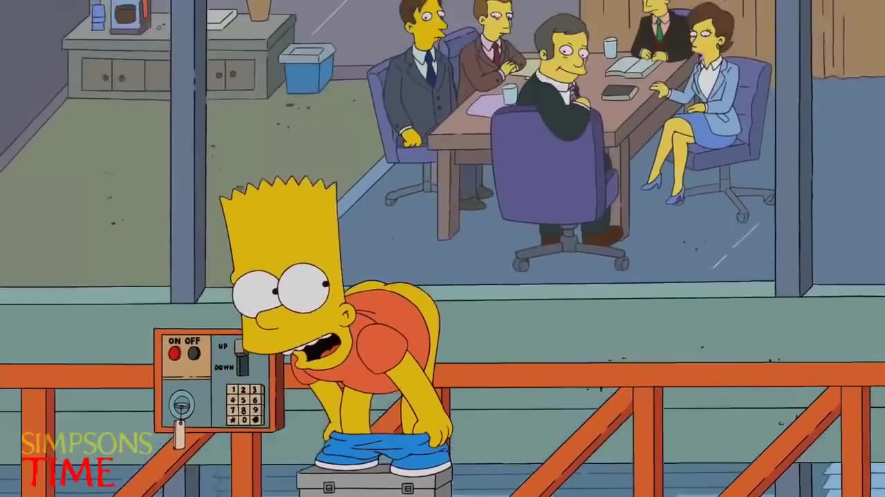 The Simpsons - Bart show ass - Coub