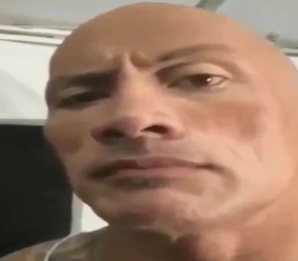 The Rock Eyebrow Raise meme | Sticker