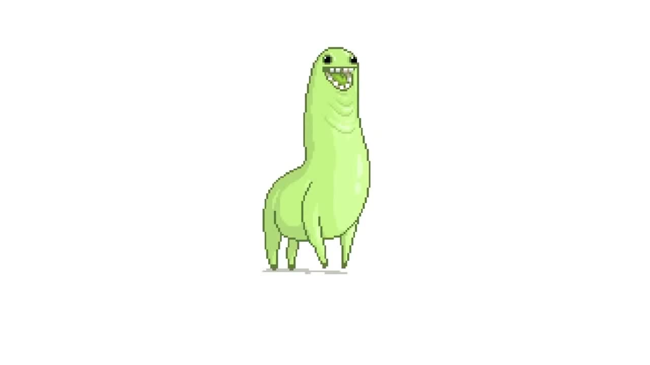 Dance Gif Png Meme Transparent Funnypictures - Green Llama Gif, Png  Download, png download, transparent png image