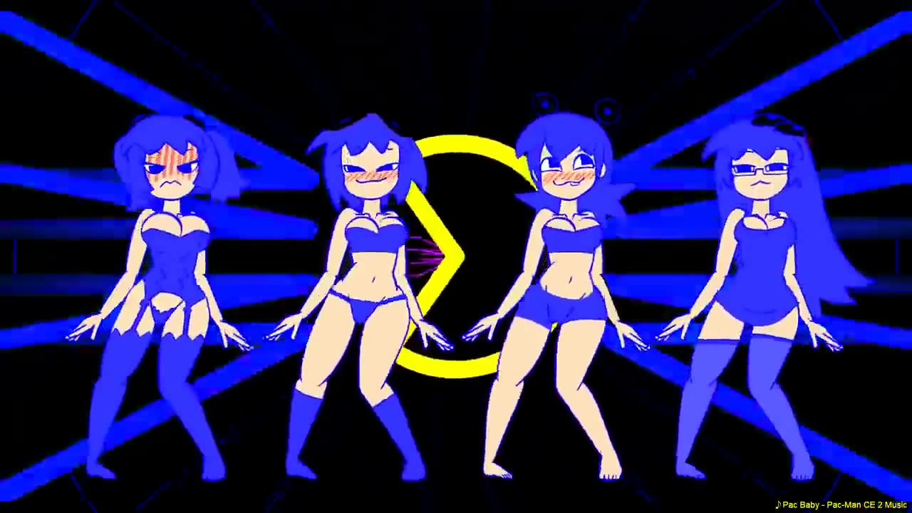 Pacman ghost dancing