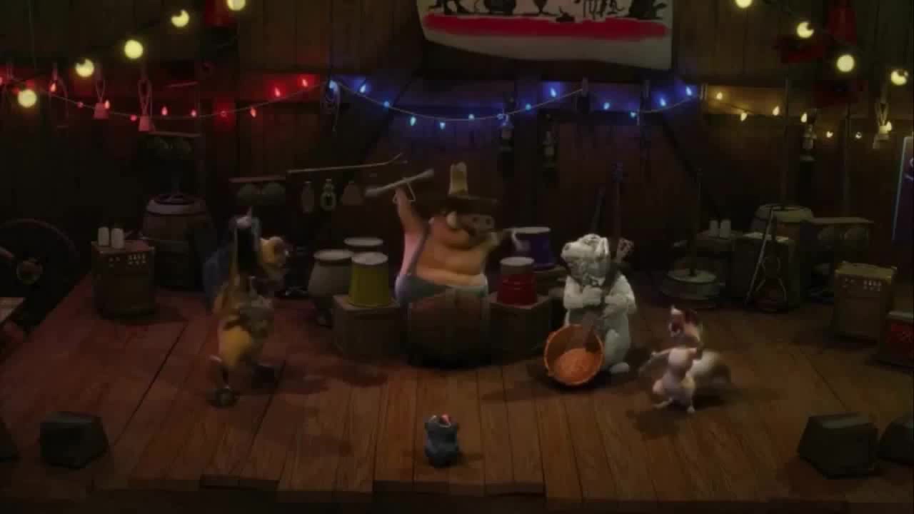 Biggie cheese singing live on a large stage