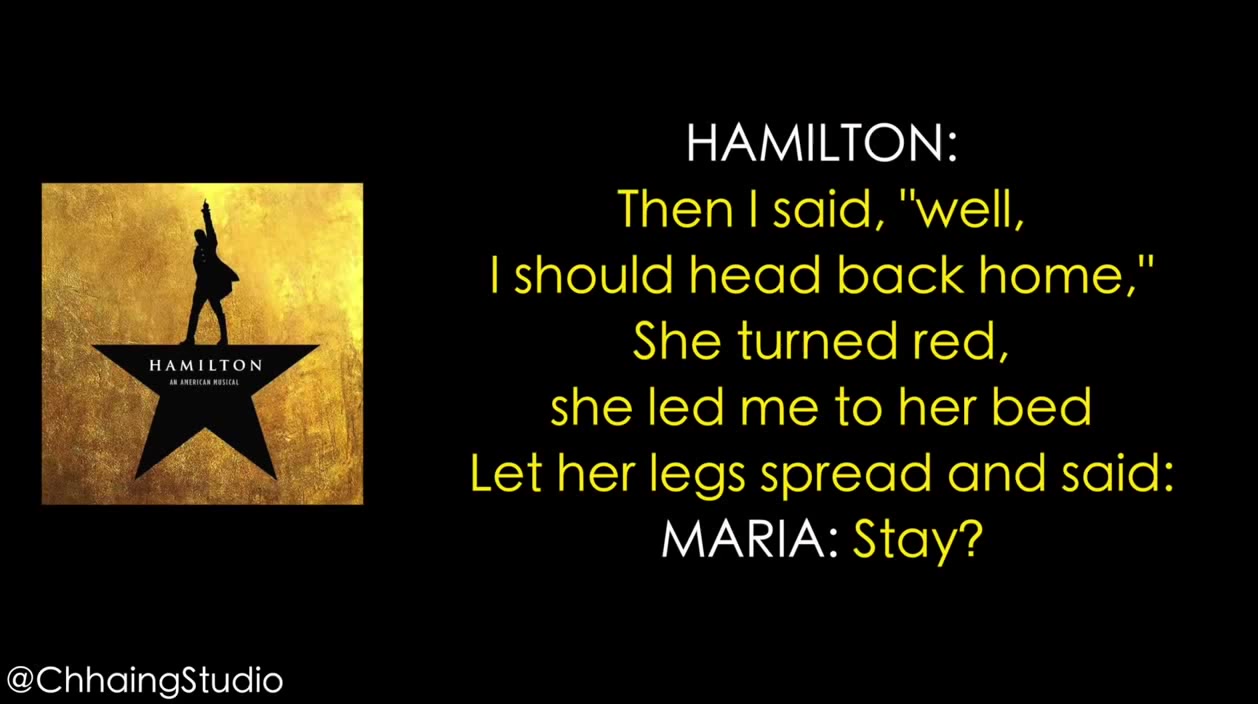 Hamilton say no to this online lyrics