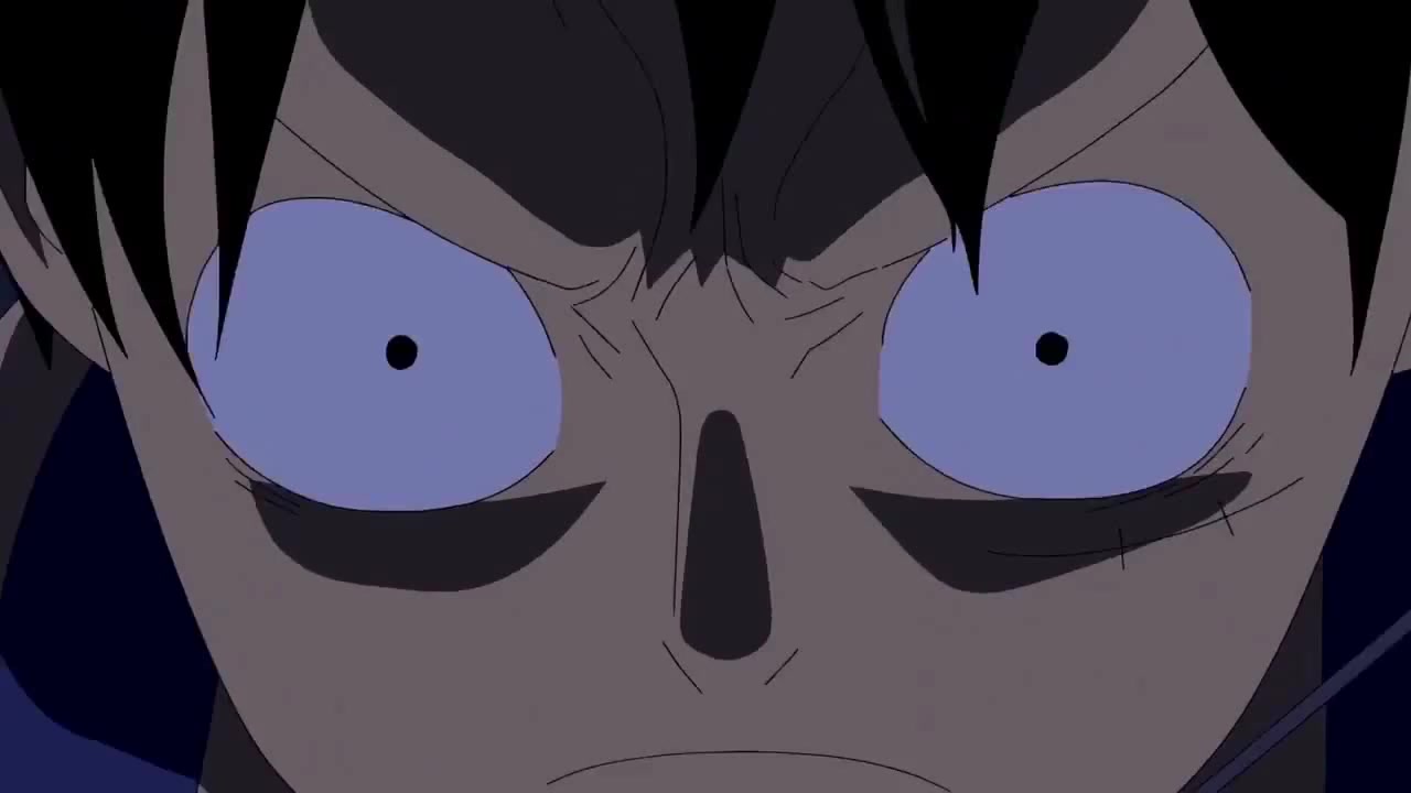 Luffy punches celestial dragon gif