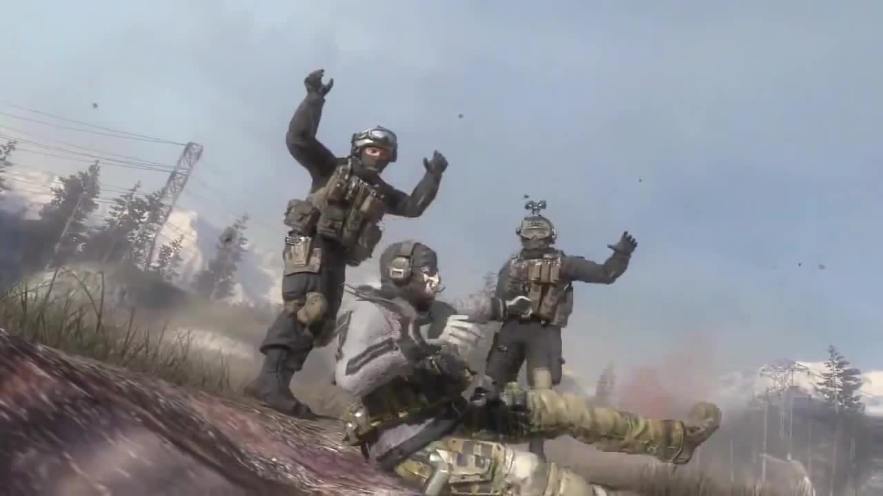 COD MW2 Ghost and Roach Death Scene on Make a GIF