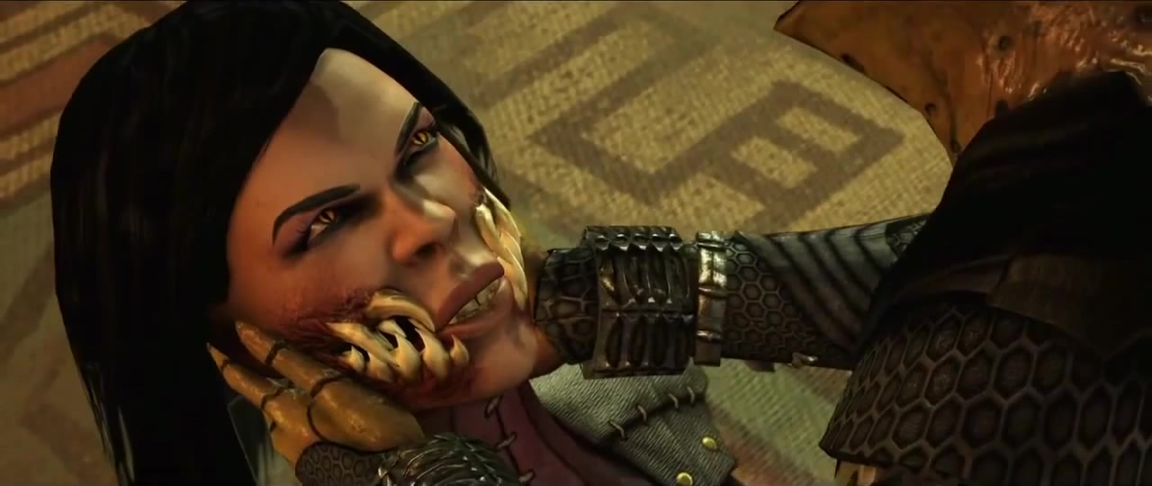 Mileena Kisses Baraka - Mortal Kombat Online