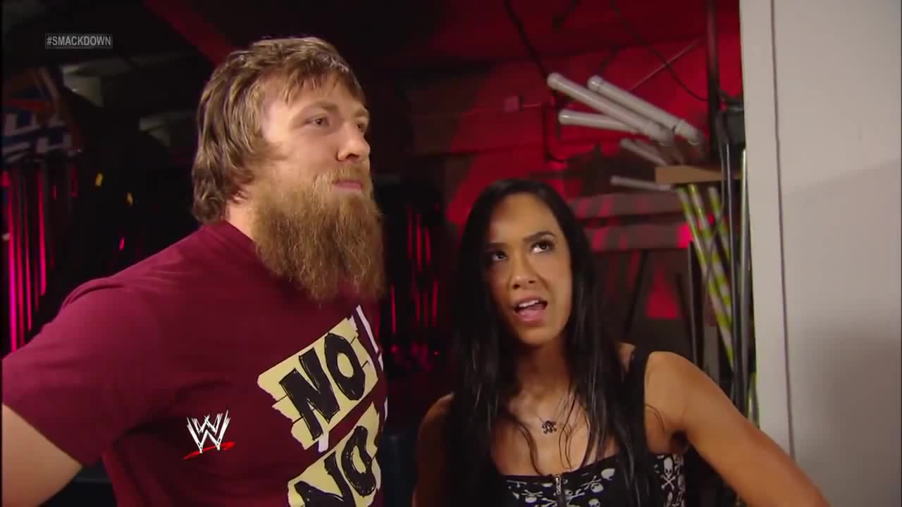 Daniel Bryan and a soaked AJ Lee are at odds again: SmackDown, March 8,  2013 - Coub