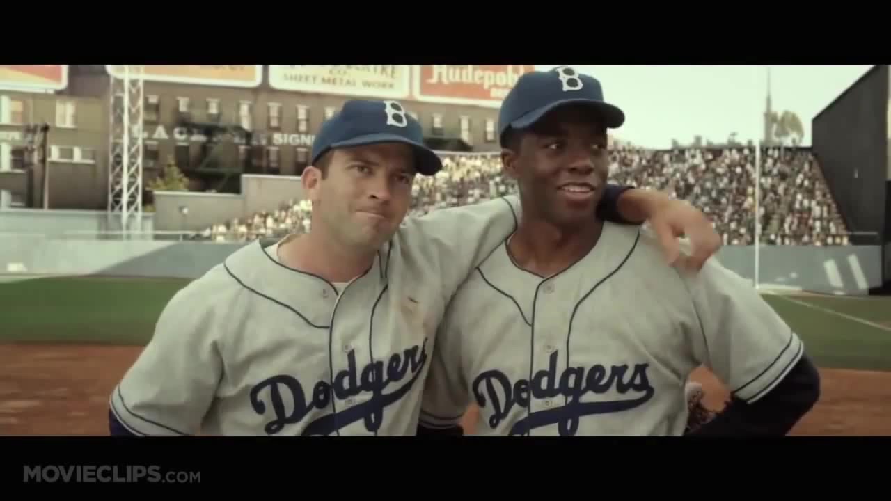 42 Movie CLIP - All Wear 42 (2013) - Jackie Robinson Movie HD