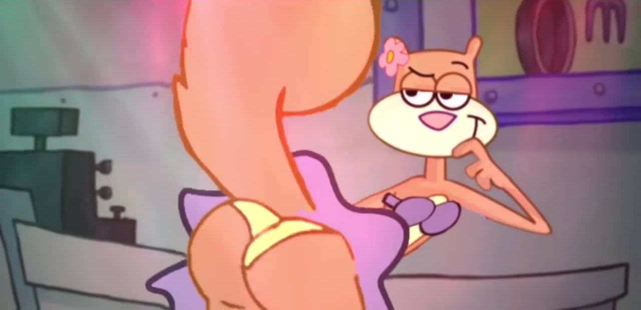 sandy cheeks got her big butt shaking good - Coub