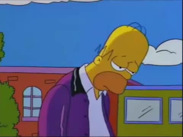 simpsons #sad #homer Simpson #homersad #simpsonsad - Homer Simpson