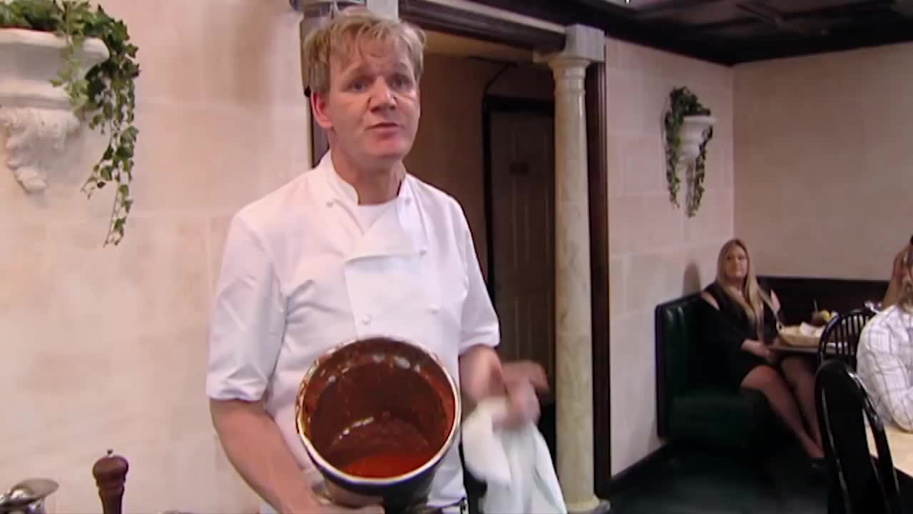 Waitress Confuses Mold with Basil Kitchen Nightmares Coub