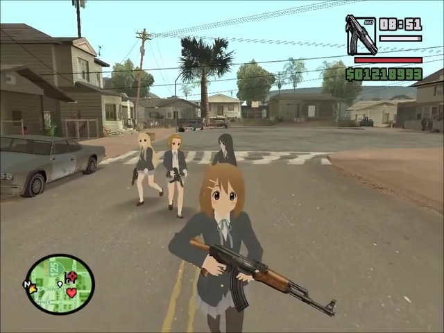 prompthunt: anime style, gta 5, girl is running, red sport clothing,  marathon, brown short hair, hair down, symmetrical facial features, from  arknights, hyper realistic, rule of thirds, extreme detail, detailed 4 k