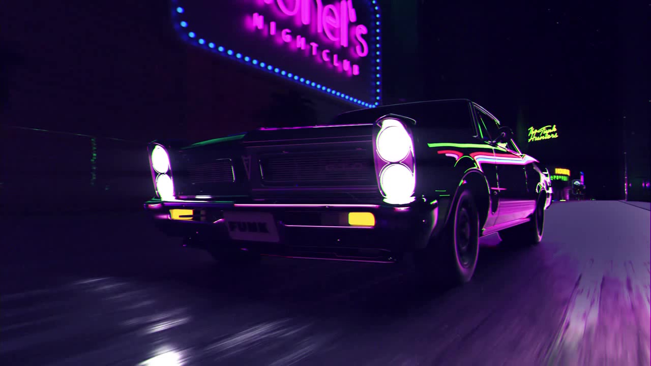 Night car music. Эквалайзеры на рабочий стол в NEONVISUAL.