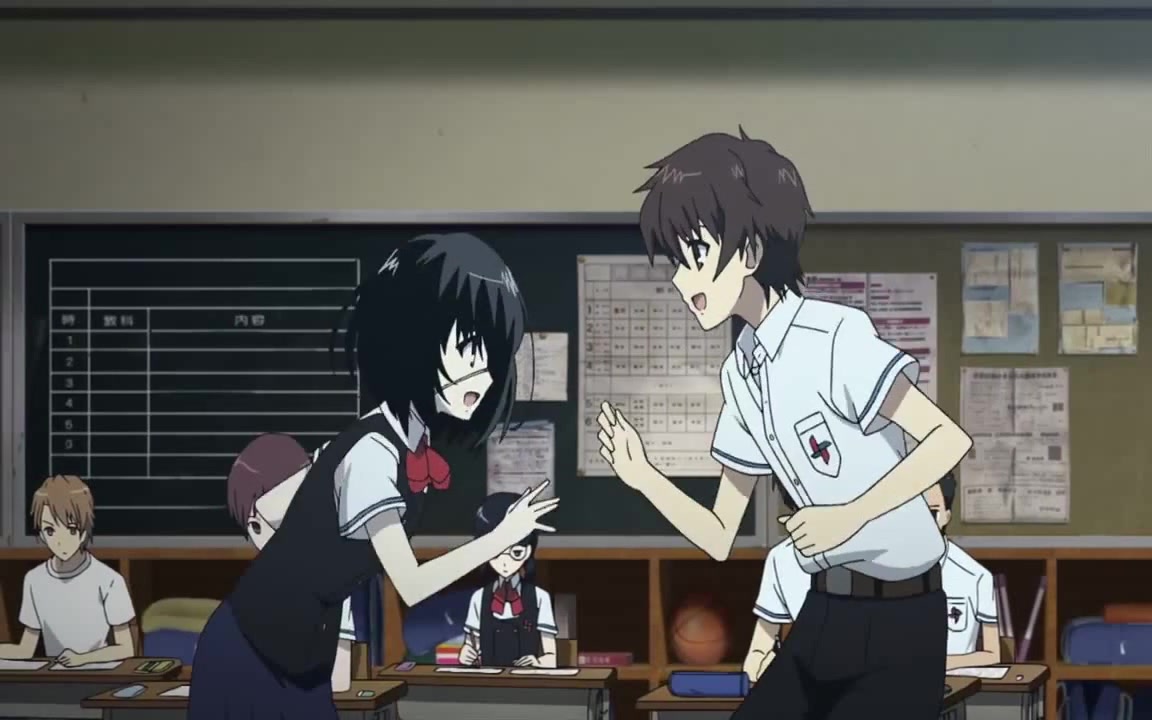 Another (anime) funny scene: Misaki and Sakakibara dance 