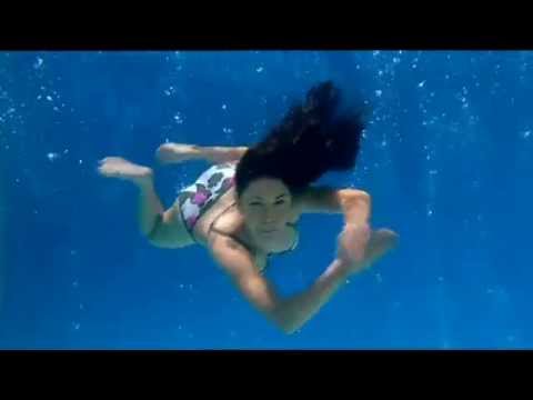 sexy girls swimming underwater