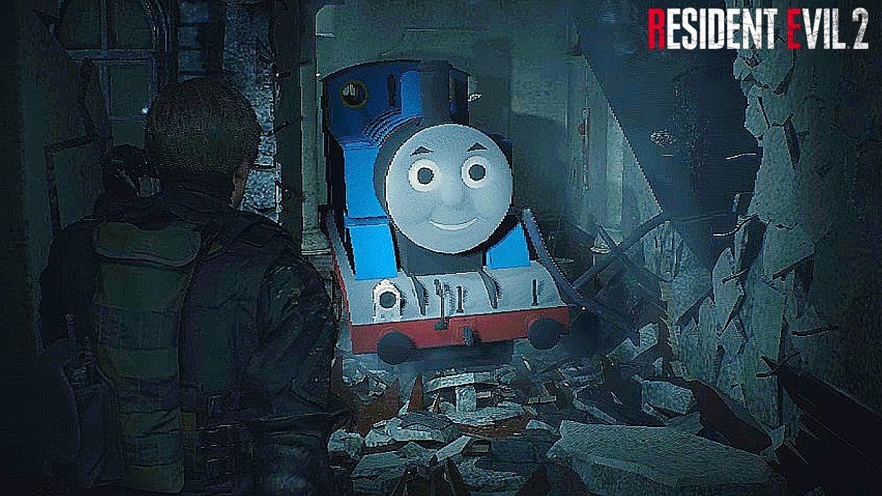Alguém colocou Thomas o Trem em Resident Evil 2 e o pesadelo se instaurou -  Arkade